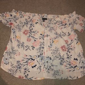Off the shoulder floral top